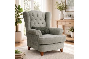 Μπερζέρα καπιτονέ ελληνικής κατασκευής 