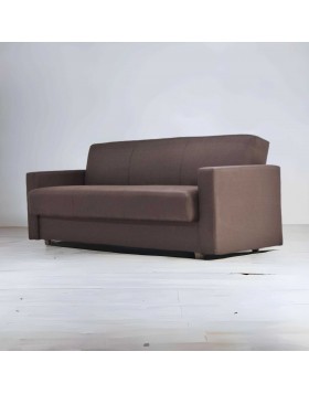 Καναπές κρεβάτι κλικ-κλακ καφέ με σούστα και αποθηκευτικό χώρο Ελληνικής κατασκευής 