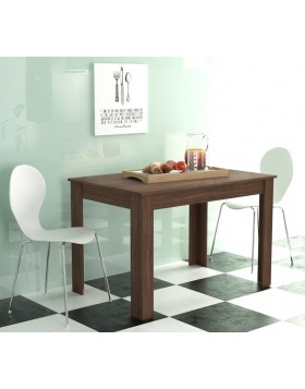 Τραπέζι κουζίνας ελληνικής κατασκευής απόχρωση καρυδί 120x70x76Y