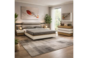 Σετ κρεβατοκάμαρας Naomi ελληνικής κατασκευής Δρυς Rustic