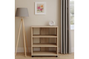 Έπιπλο τηλεοράσεως τροχήλατο ανοικτό με 2 ραφάκια κινούμενα  Ελληνικής κατασκευής Υ74 x Π60 x Β40 cm