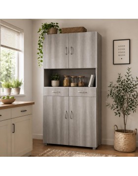 Ντουλάπα κουζίνας ελληνικής κατασκευής 4 ντουλάπια και 2 συρτάρια 180Χ90Χ36