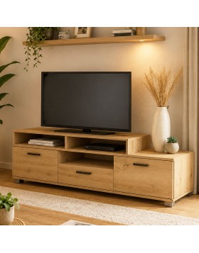 Έπιπλο τηλεόρασης Octavia ελληνικής κατασκευής 130x44,5x48Υ