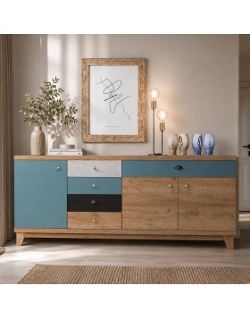 Μπουφές Boho ελληνικής κατασκευής 200x45Bx85Y 