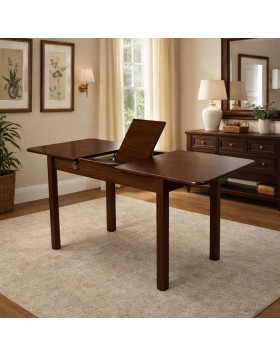 Τραπέζι κουζίνας από ξύλο οξιάς 120(+35)x70 ελληνικής κατασκευής