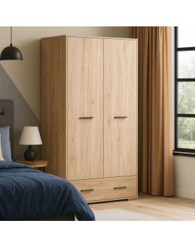 Ντουλάπα ελληνικής κατασκευής με 1 συρτάρι 80x50x180