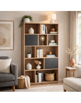 Βιβλιοθήκη-Ραφιέρα ελληνικής κατασκευής  180Υx80Μx33Β