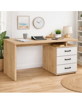 Γραφείο Ελληνικής κατασκευής με 3 συρτάρια 120Χ50ΒΧ77Υ