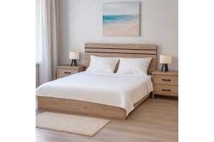 Κρεβάτι ξύλινο Logan ελληνικής κατασκευής 