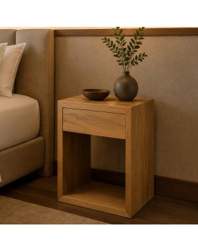 Κομοδίνο από δρυς MDF Ibiza 40Πx30x60Y