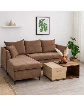 Καναπές γωνία Parker ελληνικής κατασκευής 210x150x80cm   