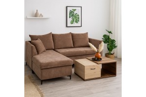 Καναπές γωνία Parker ελληνικής κατασκευής 210x150x80cm   