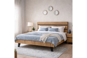 Ξύλινο κρεβάτι απο μελαμίνη Jason ελληνικής κατασκευής 160x200