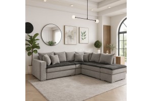 Καναπές γωνία Lilian 280x270x100 cm ελληνικής κατασκευής 