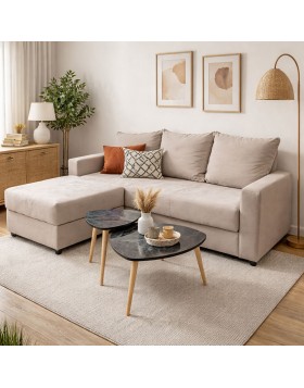 Καναπές κρεβάτι γωνιακός  με σούστα Ελληνικής κατασκευής 215 x180