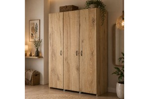 Ντουλάπα ελληνικής κατασκευής 3φυλλη 120x50x180Υ