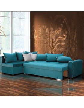 Καναπές γωνία Elliot 285x195x88cm ελληνικής κατασκευής