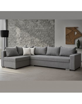 Καναπές γωνία κρεβάτι Elliot 285x195x88cm ελληνικής κατασκευής