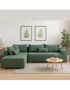 Καναπές γωνία Palmer 280x210x100Βεκ  ελληνικής κατασκευής