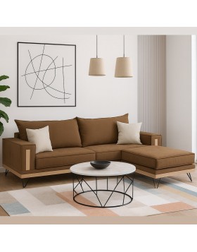 Καναπές γωνία Amber 240x195x96 ελληνικής κατασκευής