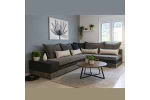 Καναπές γωνία Ariadne 290x240x100cm ελληνικής κατασκευής