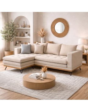 Καναπές γωνία Passion ελληνικής κατασκευής 240x170x100