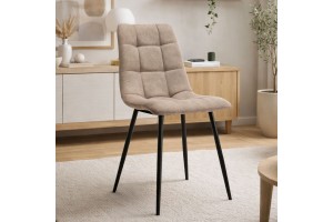 Καρέκλα τραπεζαρίας Dolores σε Μπεζ απόχρωση