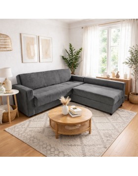 Γωνιακός καναπές κρεβάτι Ezra ελληνικής κατασκευής 220x200