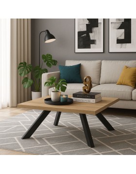Τραπεζάκι σαλονιού Brody 90x90x42