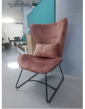 Stock Πολυθρόνα βελούδινη σάπιο μήλο 77Πx67Βx113Υ