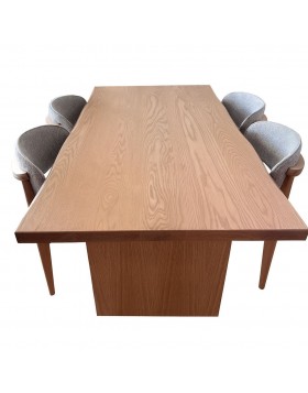 Τραπέζι τραπεζαρίας Jaxon από μασίφ δρυς 180x90