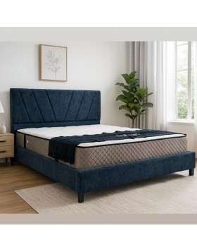 Κρεβάτι υφασμάτινο Carter ελληνικής κατασκευής 