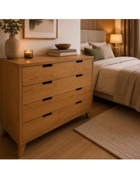 Συρταριέρα ελληνικής κατασκευής loft δρυς Mdf 120x45