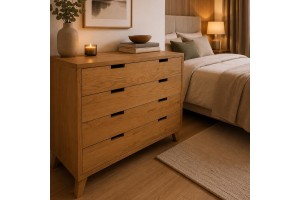 Συρταριέρα ελληνικής κατασκευής loft δρυς Mdf 120x45