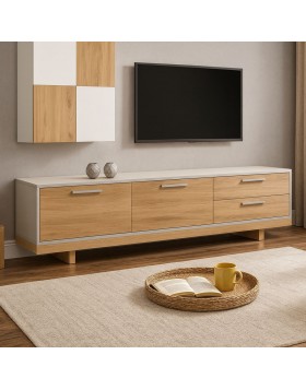 Έπιπλο τηλέόρασης Matter ελληνικής κατασκευής 200x40εκ