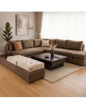 Καναπές γωνία σε σχήμα Π  240Γx320x160x95 εκ.