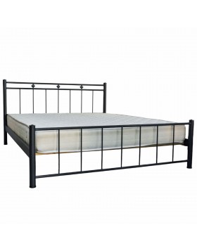 Κρεβάτι μεταλλικό Νορα μαζί με στρώμα και τάβλες ελληνικής κατασκευής