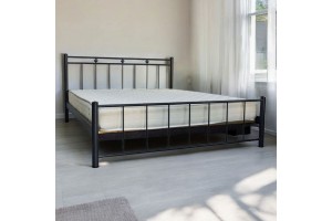 Κρεβάτι μεταλλικό Νορα μαζί με στρώμα και τάβλες ελληνικής κατασκευής