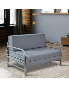 Καναπές κρεβάτι διθέσιος σιδερένιος πτυσόμενος ελληνικής κατασκευής 118x82B
