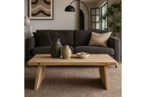 Τραπεζάκι σαλονιού Τόκιο Μ110xΠ70 μασιφ δρυς ελληνικής κατασκευής