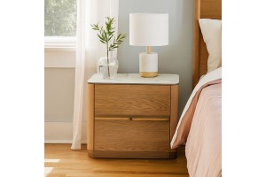 Κομοδίνο ελληνικής κατασκευής Sky δρυς Mdf