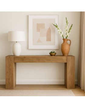 Κονσόλα Chora απο μασίφ ξύλο πεύκο ελληνικής κατασκευής 150Χ35Χ75Υ