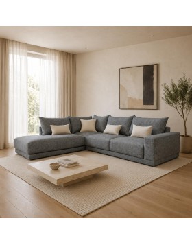Καναπές γωνία Prestige ελληνικής κατασκευής 310x240x103