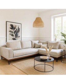 Καναπές γωνία Spencer ελληνικής κατασκευής 300x240x103