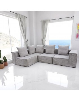 Καναπές γωνία Νήσος ελληνικής κατασκευής 314x200x112Β