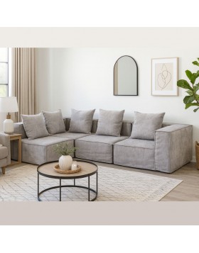 Καναπές γωνία Νήσος ελληνικής κατασκευής 314x200x112Β