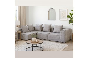 Καναπές γωνία Νήσος ελληνικής κατασκευής 314x200x112Β