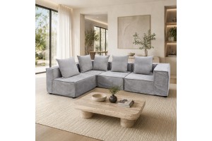 Καναπές γωνία Νήσος ελληνικής κατασκευής 314x200x112Β