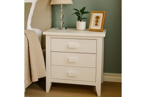 Κομοδίνο Αίγινα απο μασιφ ξύλο ελληνικής κατασκευής 52Mx35Bx55Υ