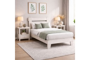 Κρεβάτι βάση απο μασίφ ξύλο πευκό ελληνικής κατασκευής Αμοργός